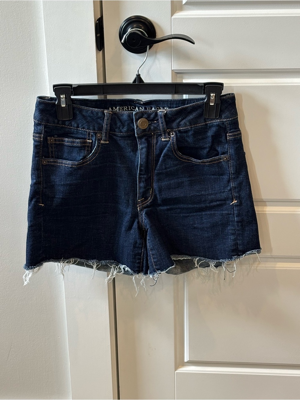 American Eagle Outfitters Dark Indigo Denim Cutoff Shorts